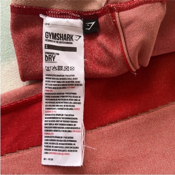 Gymshark Red Turbo Seemless Leggings - Picture 4 of 10